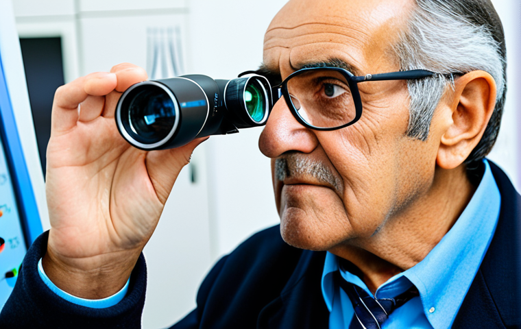 백내장 수술 보험 적용 - Consultation**

"A senior Spanish woman, fully clothed in a modest blouse, sitting in a brightly lit...