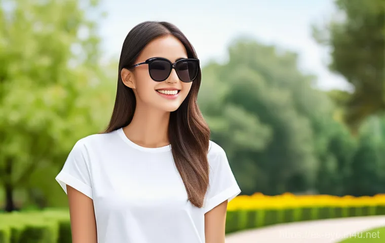 눈 충혈 원인과 관리 - **Prompt:** A person of indeterminate age and gender, with a serene and relaxed expression, lying ba...