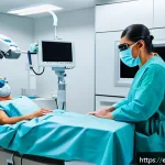 시력교정술 가격 비교 - A modern ophthalmology clinic in Mexico City, featuring a patient undergoing LASIK eye surgery with ...