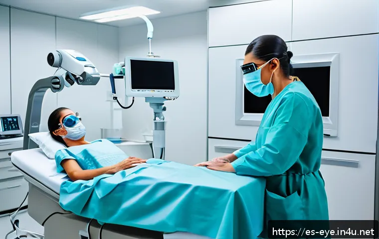 시력교정술 가격 비교 - A modern ophthalmology clinic in Mexico City, featuring a patient undergoing LASIK eye surgery with ...